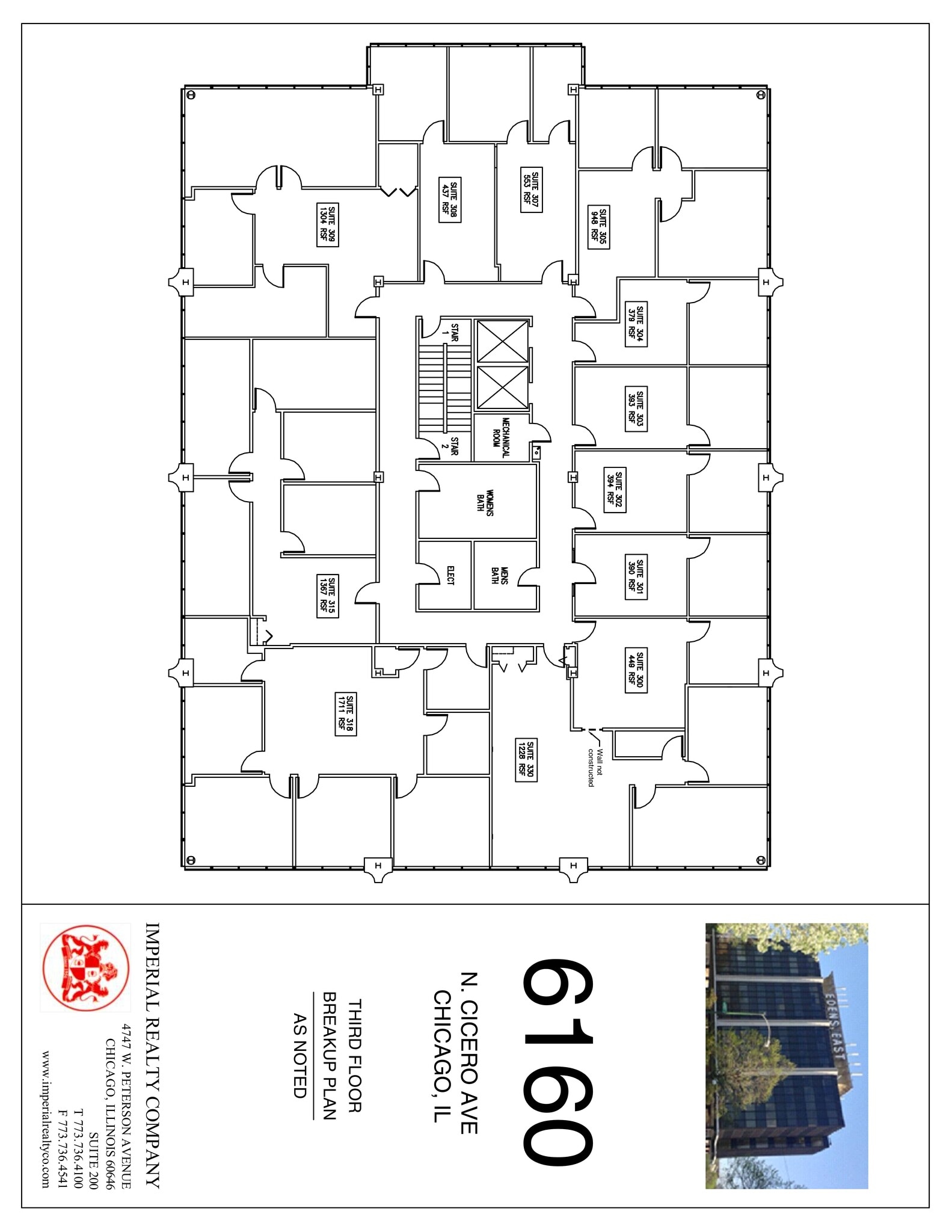 6160 N Cicero Ave, Chicago, IL à louer Plan de site– Image 1 sur 3