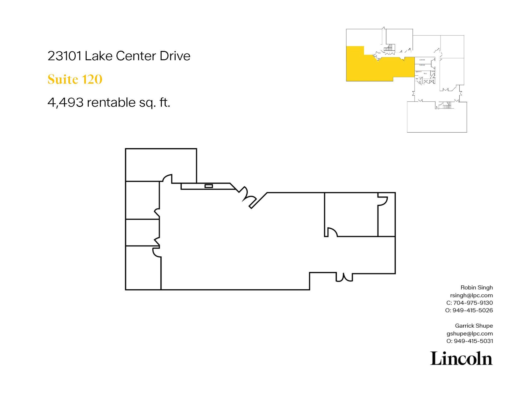 23101 Lake Center Dr, Lake Forest, CA à louer Plan d’étage– Image 1 sur 1