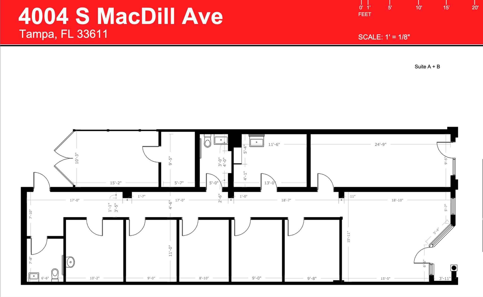 4004 S Macdill Ave, Tampa, FL à louer Plan d’étage– Image 1 sur 16