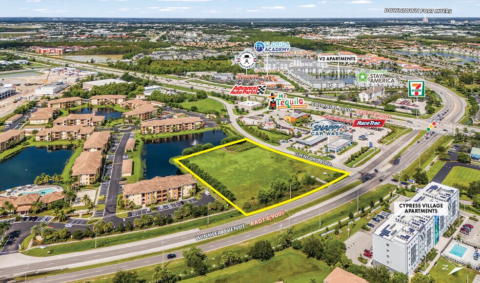 4520 Winkler Ave, Fort Myers, FL à vendre - Aérien – Image 2 sur 7