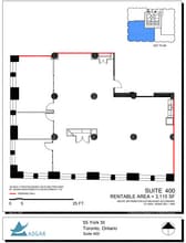 55 York St, Toronto, ON à louer Plan d’étage– Image 2 sur 2