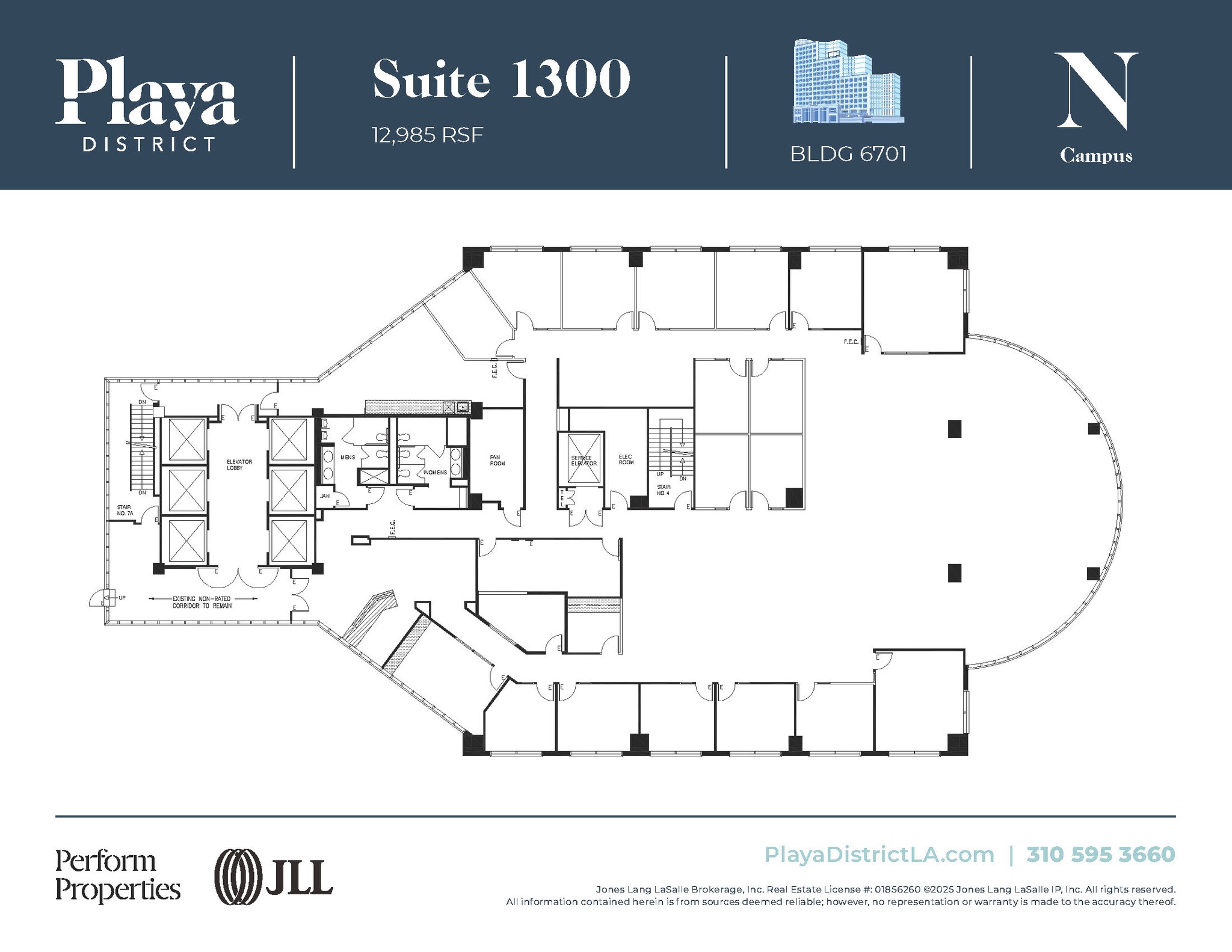 6100 Center Dr, Los Angeles, CA à louer Plan d’étage– Image 1 sur 1