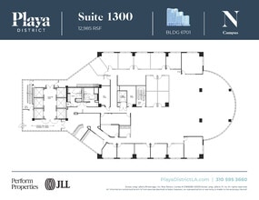 6100 Center Dr, Los Angeles, CA à louer Plan d’étage– Image 1 sur 1