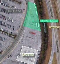 511 N Cross Creek Mall, Fayetteville, NC - VUE AÉRIENNE  vue de carte