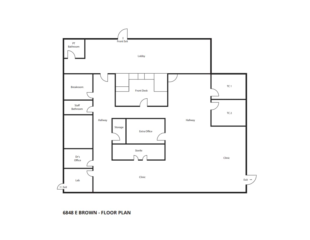 6848 E Brown Rd, Mesa, AZ à vendre Plan d’étage– Image 1 sur 8
