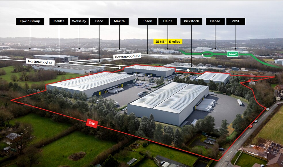 Hortonwood 45, Telford à louer - Aérien – Image 2 sur 6