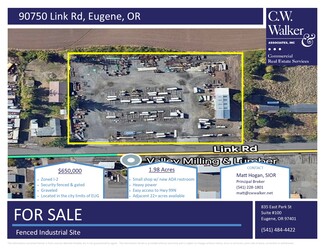 Plus de détails pour 90750 Link Rd, Eugene, OR - Local d’activités à vendre