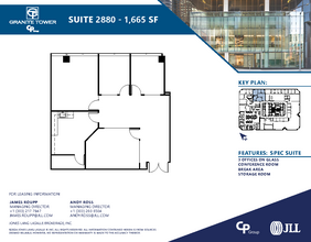 1099 18th St, Denver, CO à louer Plan d’étage– Image 1 sur 1