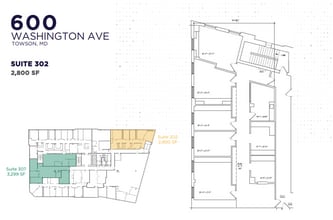 600 Washington Ave, Towson, MD à louer Plan d’étage– Image 1 sur 1