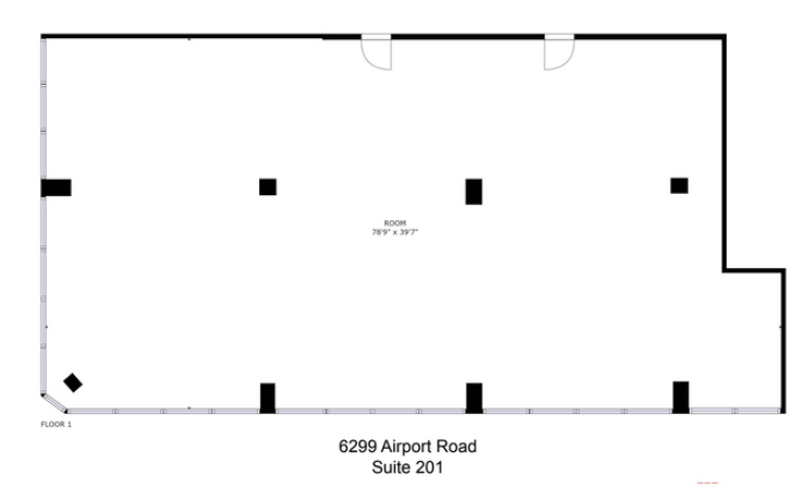6299 Airport Rd, Mississauga, ON à louer Plan d’étage– Image 1 sur 1