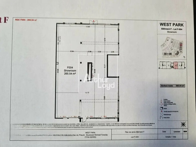 Local commercial dans Serris à vendre - Plan d’étage – Image 2 sur 3