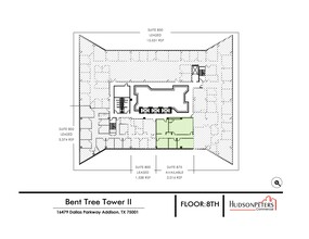 16479 Dallas Pky, Addison, TX à louer Plan d’étage– Image 1 sur 2