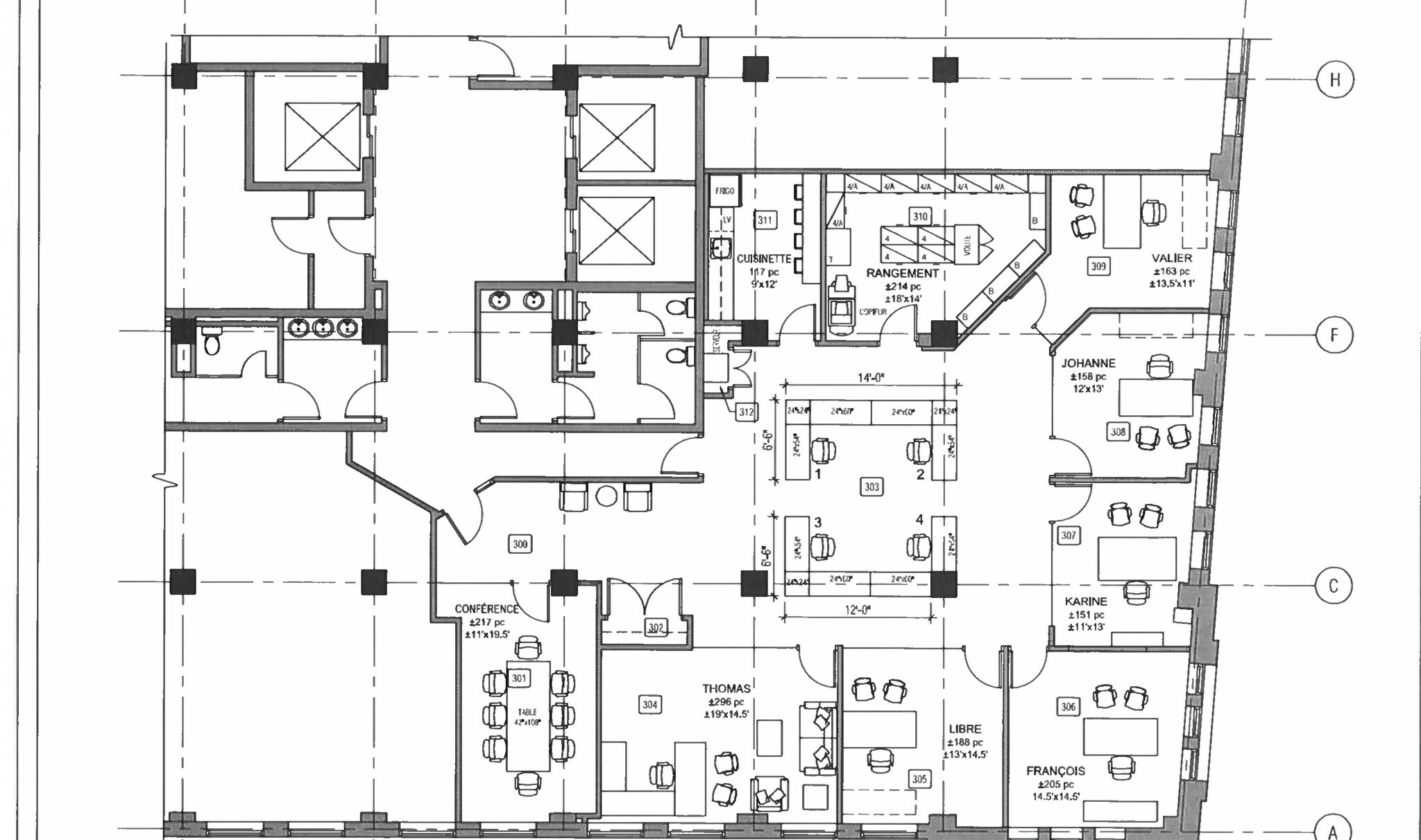 215 Rue Saint-Jacques, Montréal, QC à louer Plan d’étage– Image 1 sur 15