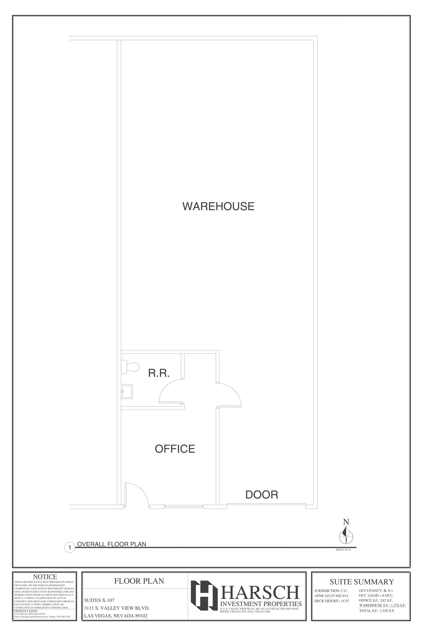 3111 S Valley View Blvd, Las Vegas, NV à louer Plan de site– Image 1 sur 1