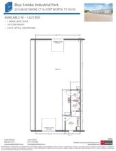2402-2404 Blue Smoke Ct, Fort Worth, TX à louer Plan d’étage– Image 2 sur 2