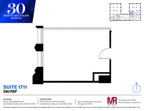 30 N Michigan Ave, Chicago, IL à louer Plan d’étage– Image 2 sur 2