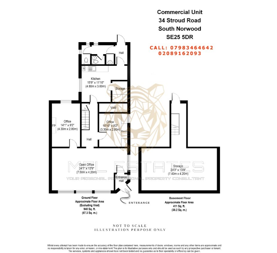 34 Stroud Rd, Londres à louer Plan d’étage– Image 1 sur 5