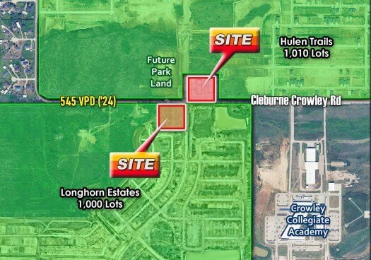 Hulen St & Cleburne Crowley Rd, Crowley, TX à louer - Aérien – Image 2 sur 9