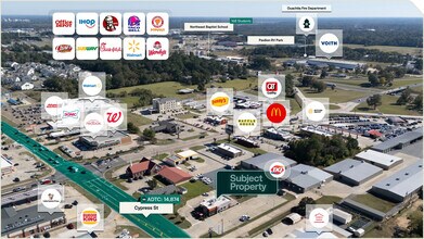 5435 Cypress St, West Monroe, LA - VUE AÉRIENNE vue de carte - Image1