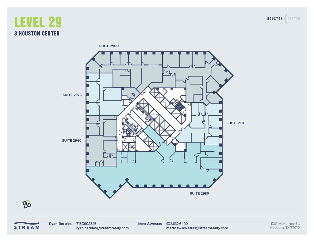 1301 McKinney St, Houston, TX à louer Plan d’étage– Image 1 sur 1