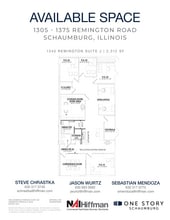 1305 Remington Rd, Schaumburg, IL à louer Plan d’étage– Image 1 sur 2
