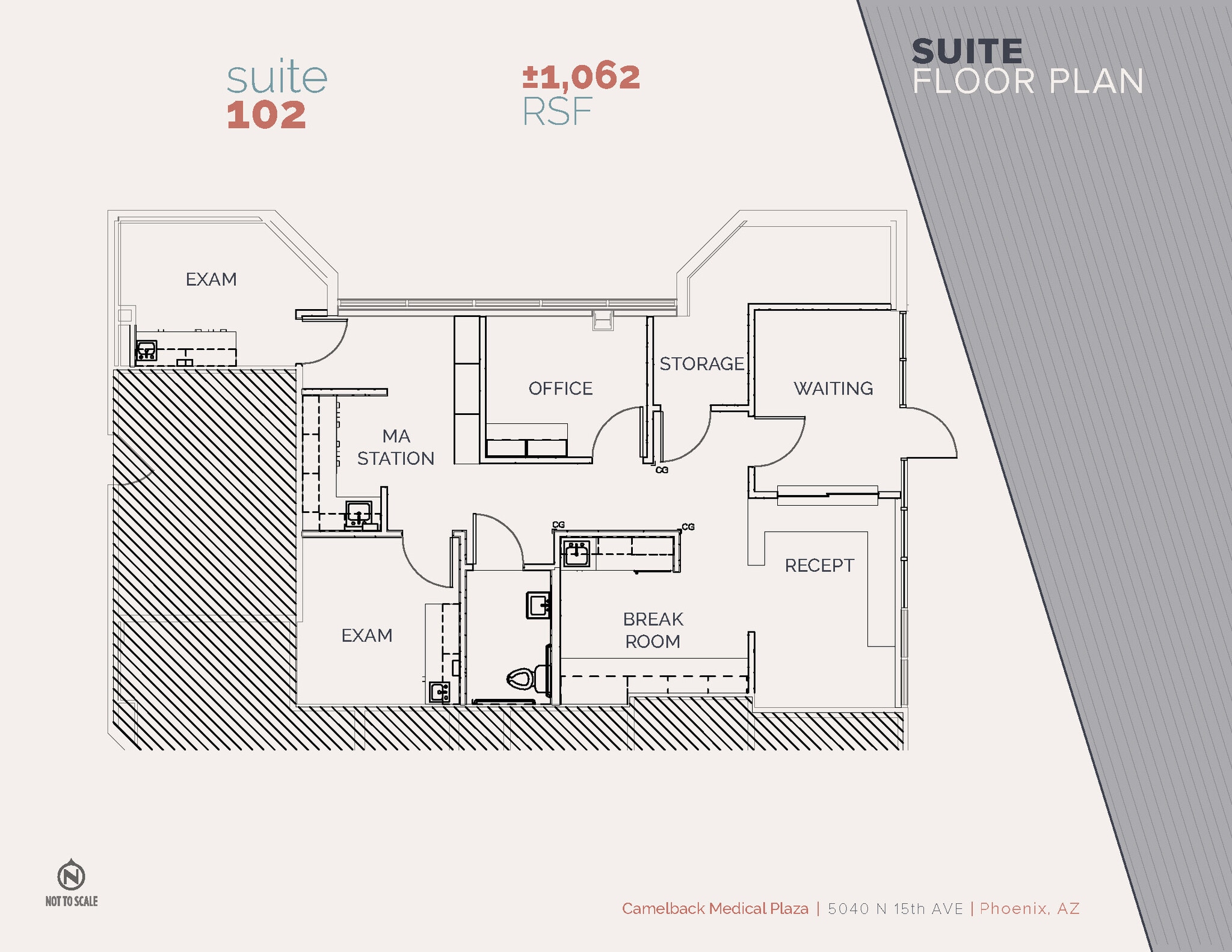 5040 N 15th Ave, Phoenix, AZ à louer Plan d’étage– Image 1 sur 1