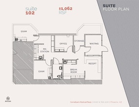 5040 N 15th Ave, Phoenix, AZ à louer Plan d’étage– Image 1 sur 1
