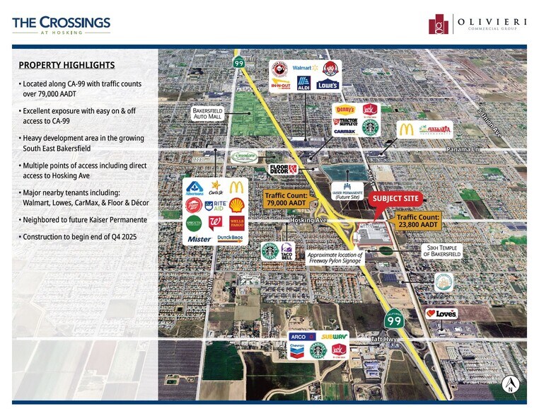 Hosking Ave, Bakersfield, CA à vendre - Aérien – Image 3 sur 5
