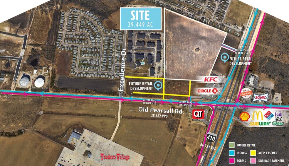 Old Pearsall Rd, San Antonio, TX à vendre - Aérien – Image 1 sur 3
