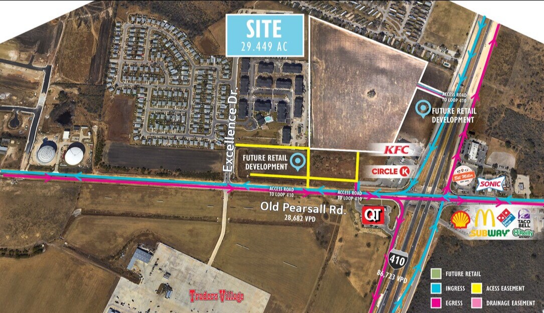 Old Pearsall Rd, San Antonio, TX à vendre Aérien– Image 1 sur 4