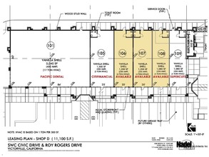 15617-15683 Roy Rogers Dr, Victorville, CA à louer Plan d’étage– Image 2 sur 2