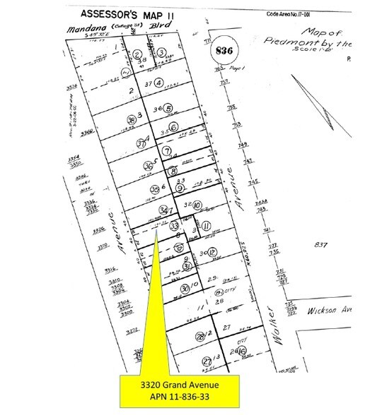 3320 Grand Ave, Oakland, CA à louer - Plan cadastral – Image 2 sur 8