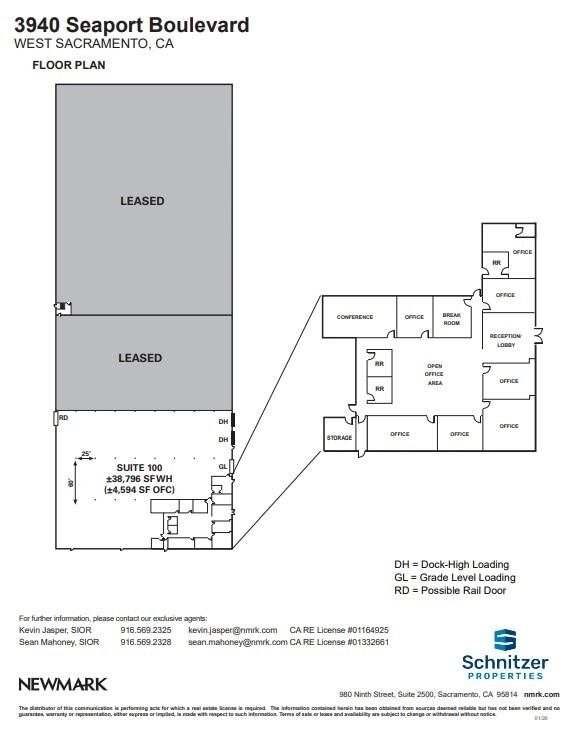 3940 Seaport Blvd, West Sacramento, CA à louer Plan d’étage– Image 1 sur 1