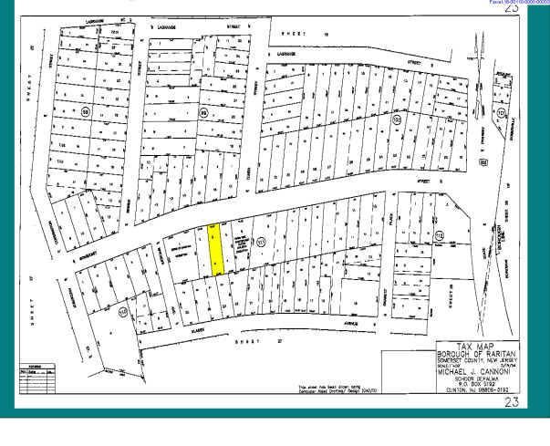 46 E Somerset St, Raritan, NJ à vendre - Plan cadastral – Image 3 sur 9