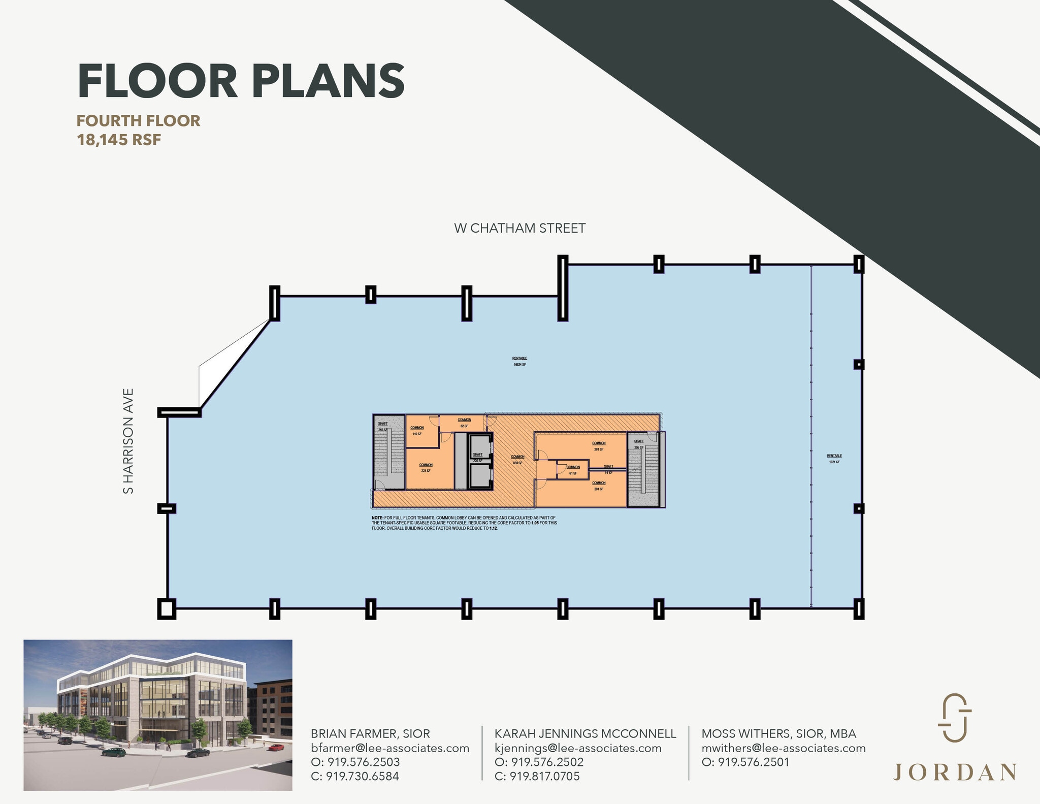 155 W Chatham St, Cary, NC à louer Plan d’étage– Image 1 sur 1
