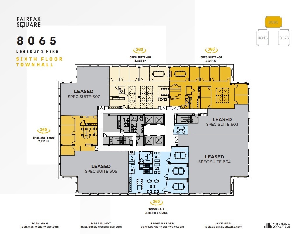 8065 Leesburg Pike, Vienna, VA à louer Plan d’étage– Image 1 sur 1
