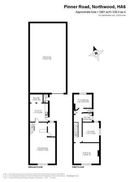 106 Pinner Rd, Northwood à vendre - Plan d’étage – Image 2 sur 8