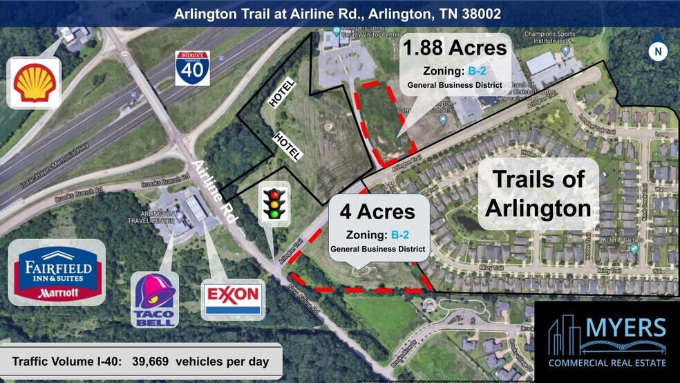 Arlington Trail & Airline Rd, Arlington, TN à vendre - Photo de l’immeuble – Image 2 sur 2