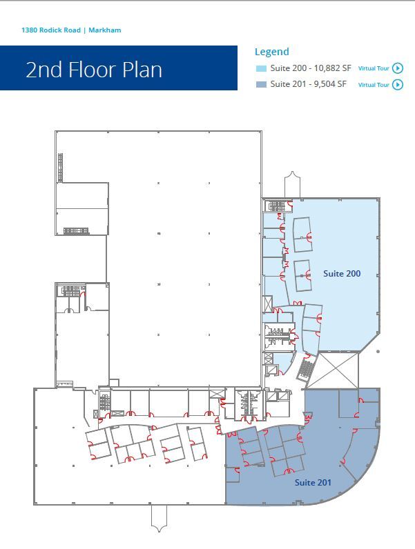 1380 Rodick Rd, Markham, ON à louer Plan d’étage– Image 1 sur 1