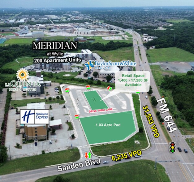 SWQ of FM 544 and Sanden Blvd., Wylie, TX à louer - Photo de l’immeuble – Image 2 sur 6