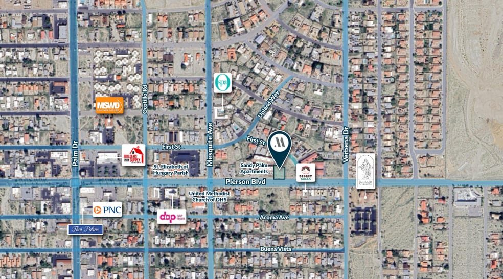 00 Pierson Blvd Blvd, Desert Hot Springs, CA à vendre - Aérien – Image 2 sur 7