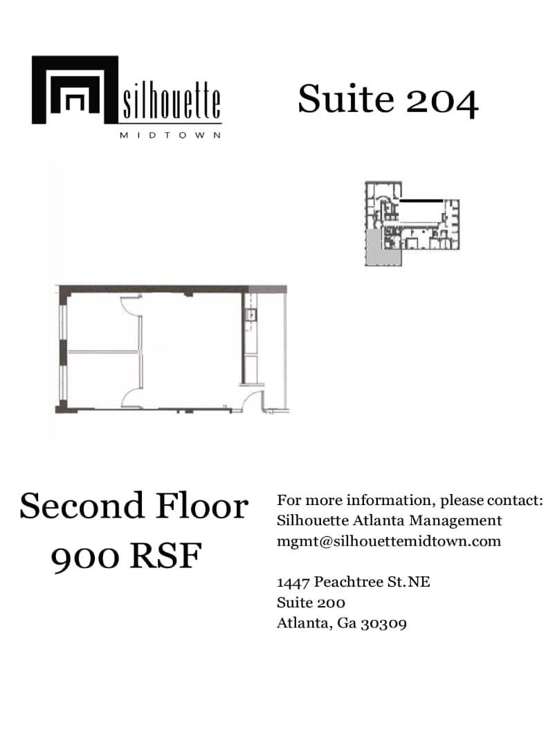1447 Peachtree St NE, Atlanta, GA à louer Plan d’étage– Image 1 sur 1