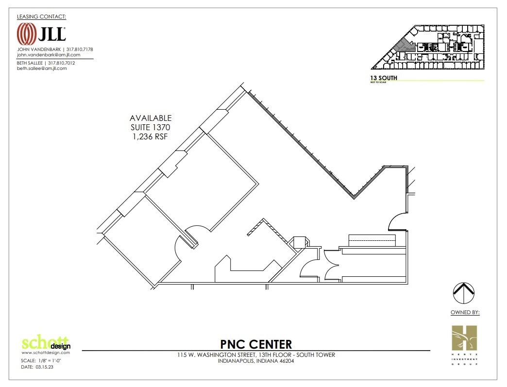 101-115 W Washington St, Indianapolis, IN à louer Plan d’étage– Image 1 sur 1