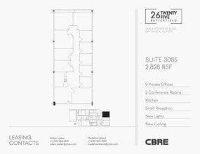 2625 Butterfield Rd, Oak Brook, IL à louer Plan d’étage– Image 1 sur 5