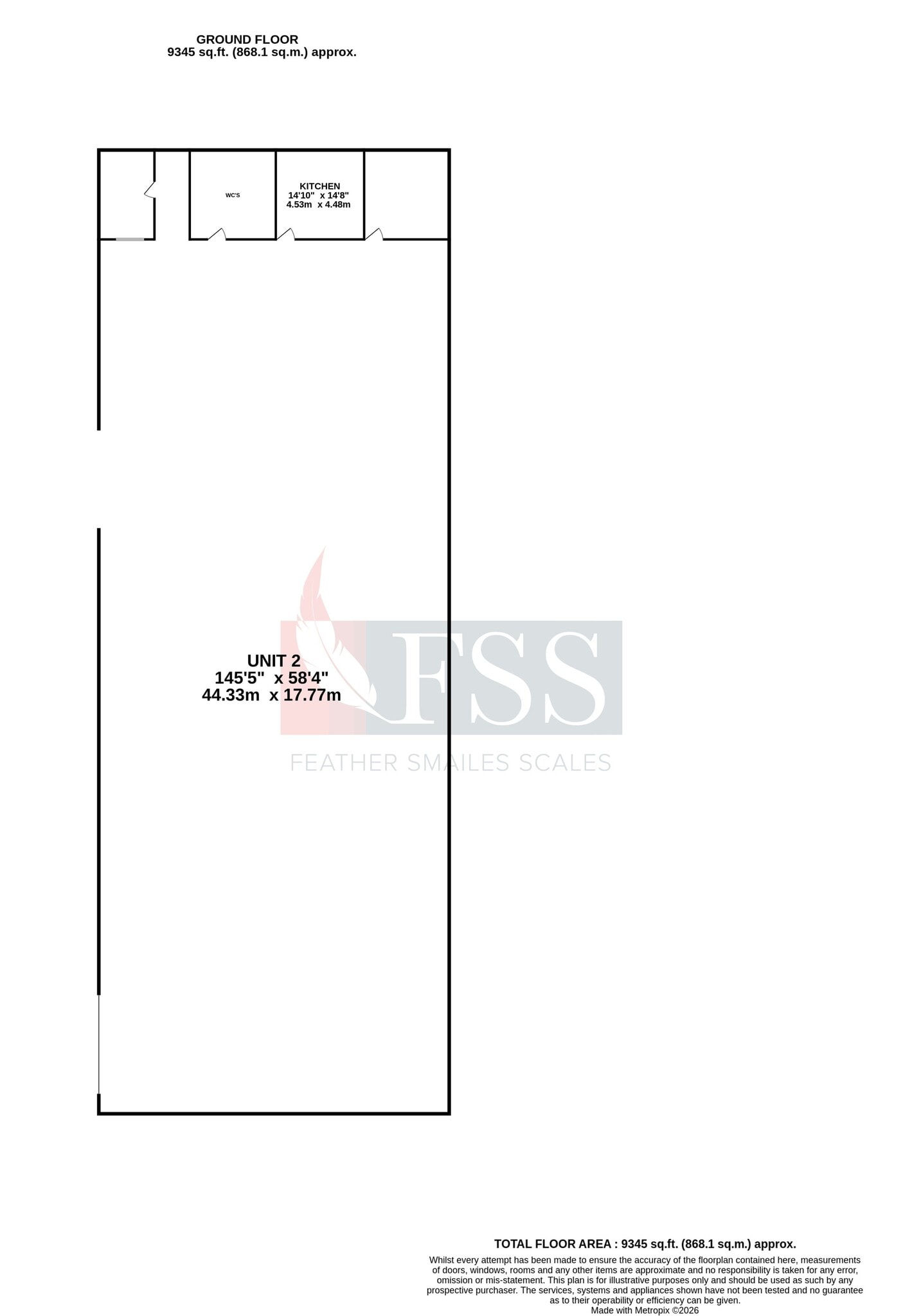 Wighill Ln, Thorp Arch à louer Plan d’étage– Image 1 sur 9