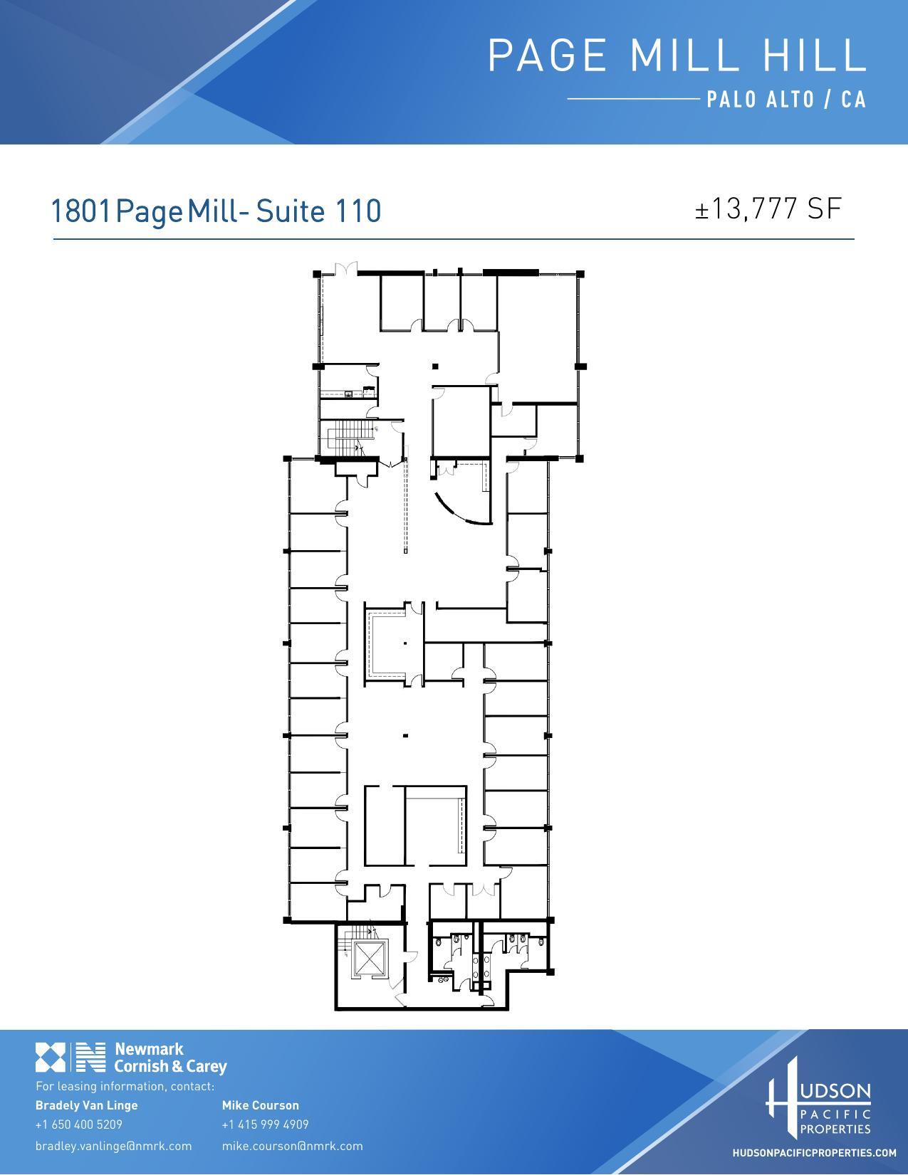 1801 Page Mill Rd, Palo Alto, CA à louer Plan d’étage– Image 1 sur 1