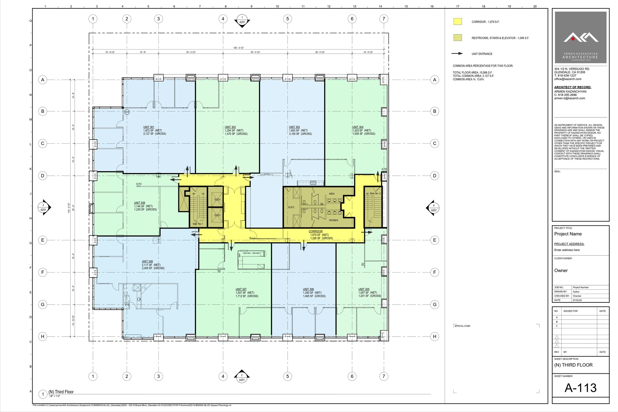 525 N Brand Blvd, Glendale, CA à louer Plan d’étage– Image 1 sur 1