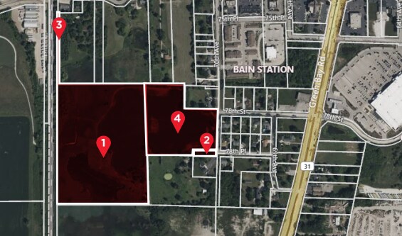 SWQ of 70th Ave and 78th PL, Kenosha, WI à vendre - Aérien – Image 2 sur 3