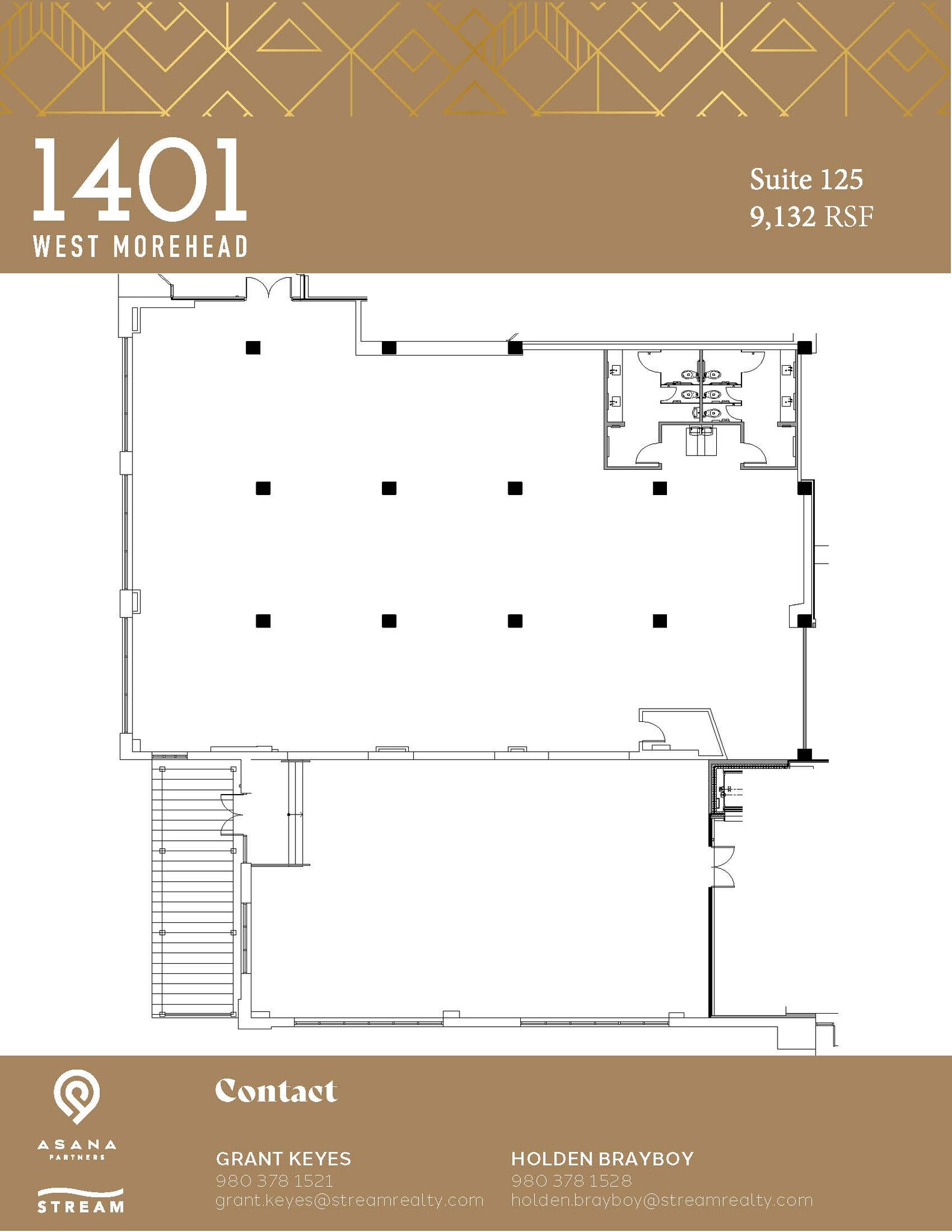 1401 W Morehead St, Charlotte, NC à louer Plan d’étage– Image 1 sur 1