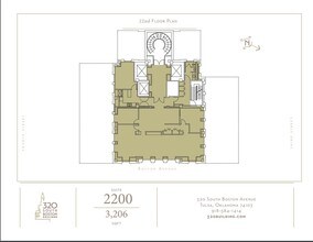 320 S Boston Ave, Tulsa, OK à louer Plan d’étage– Image 1 sur 1